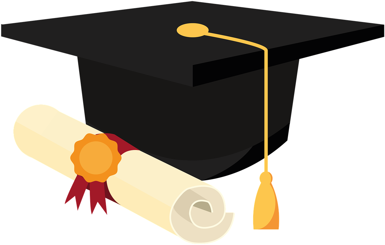 Graduation Capand Diploma Vector