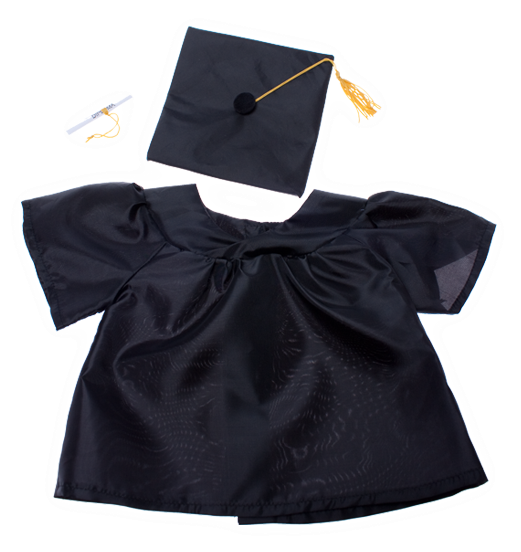 Graduation Capand Gown Black