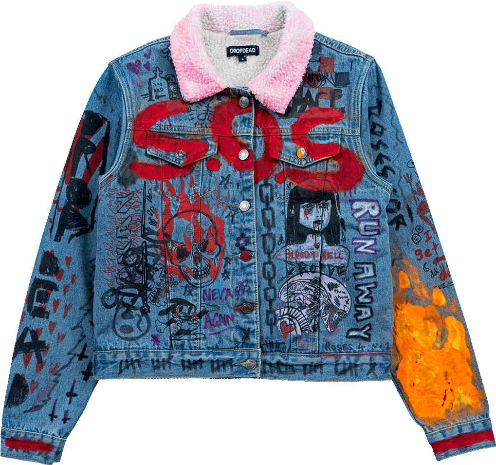 Graffiti Art Denim Jacket