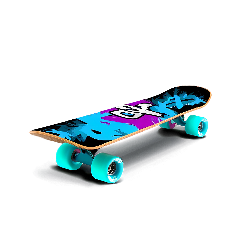 Graffiti Inspired Skateboard Deck Png 2