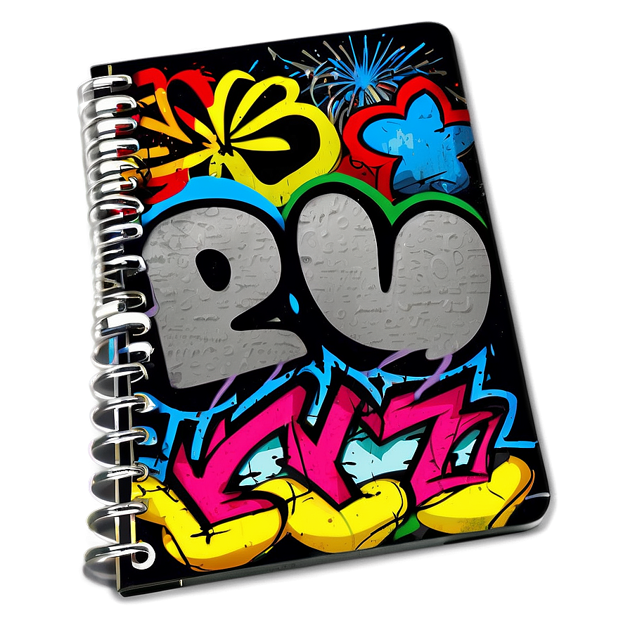 Graffiti Notebook Cover Png Vhq63