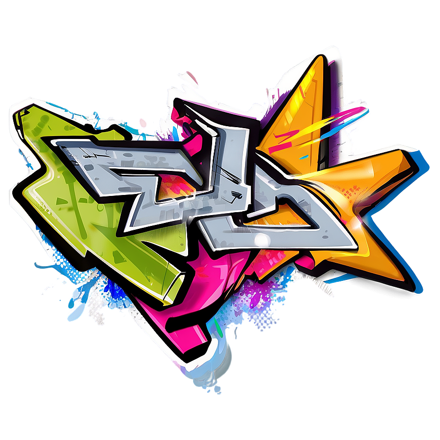 Graffiti Print Png Caw