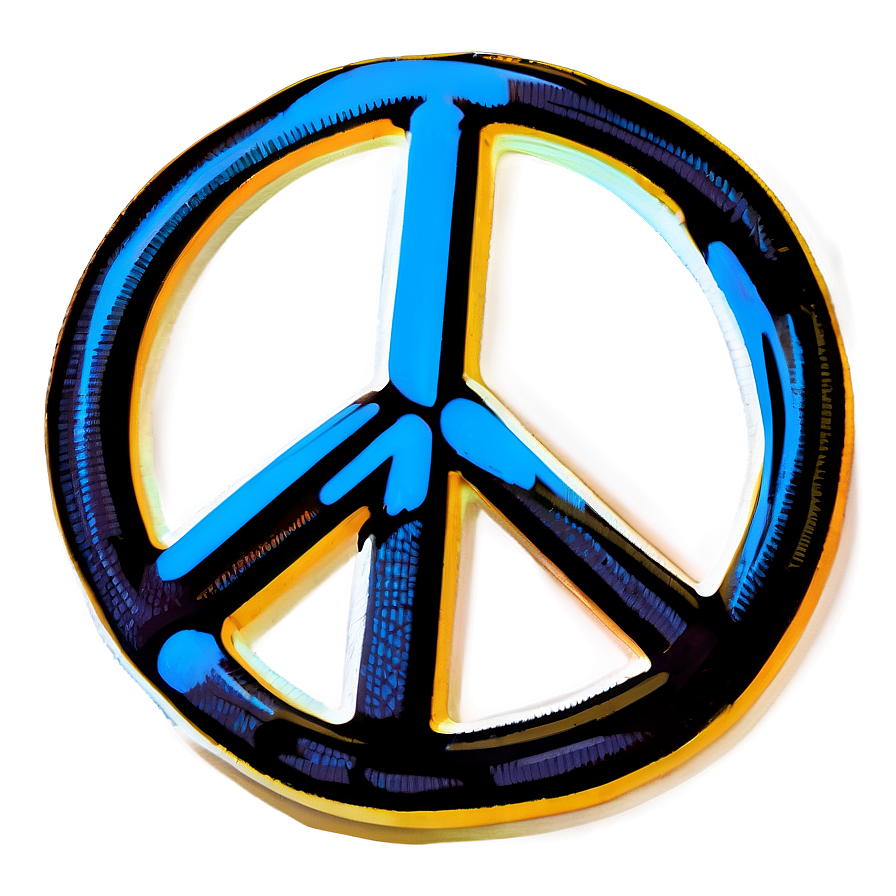 Graffiti Style Peace Sign Png 22