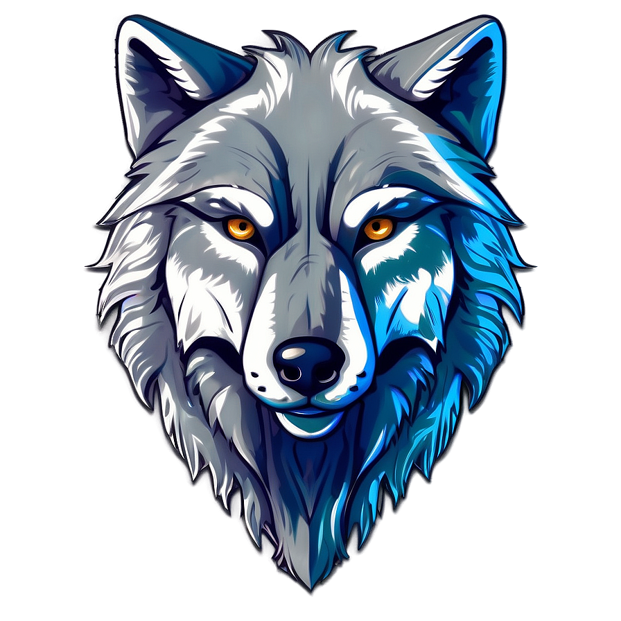 Graffiti Style Wolf Face Png 06292024