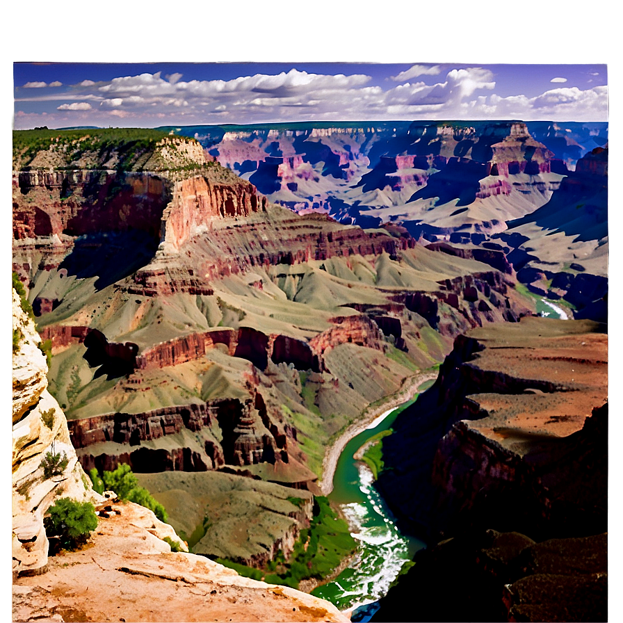 Grand Canyon Panoramic Cliffside View Png 67