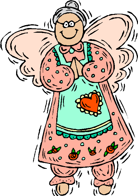 Grandma Angel Cartoon Illustration