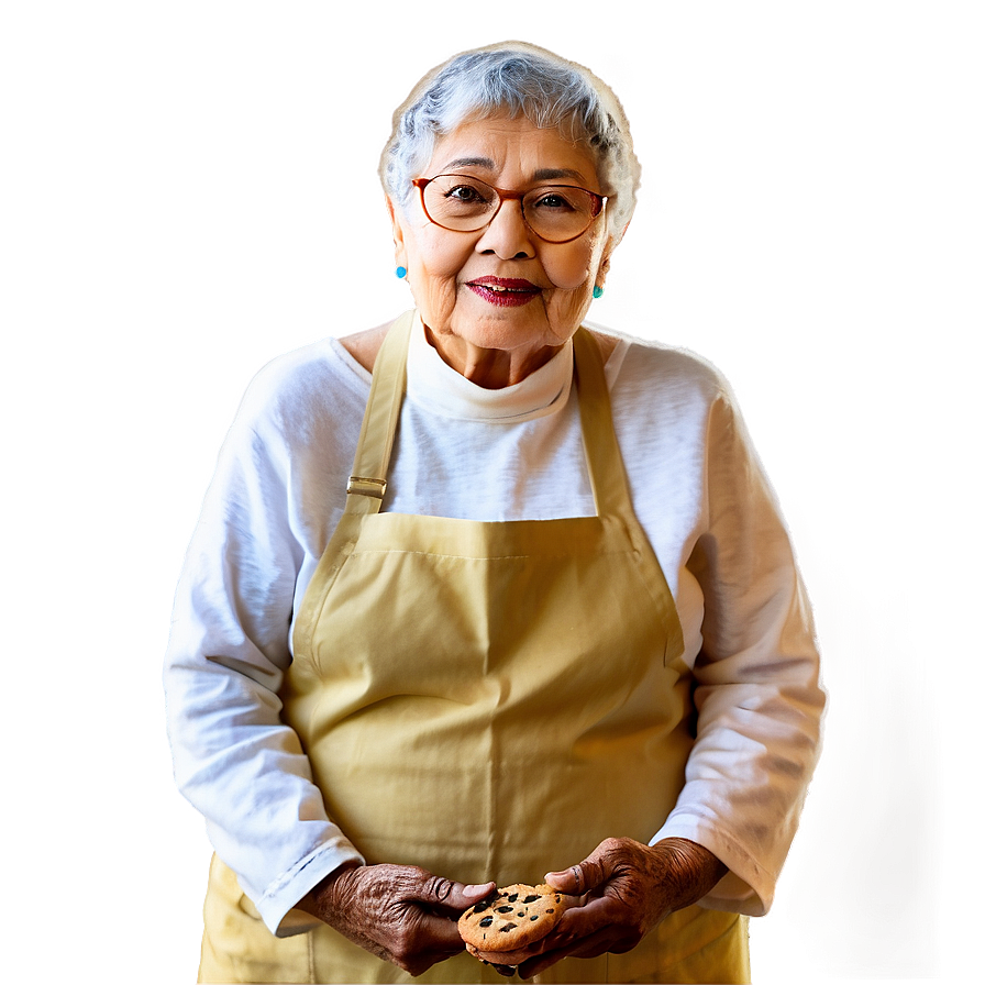 Grandma With Cookies Png 06112024