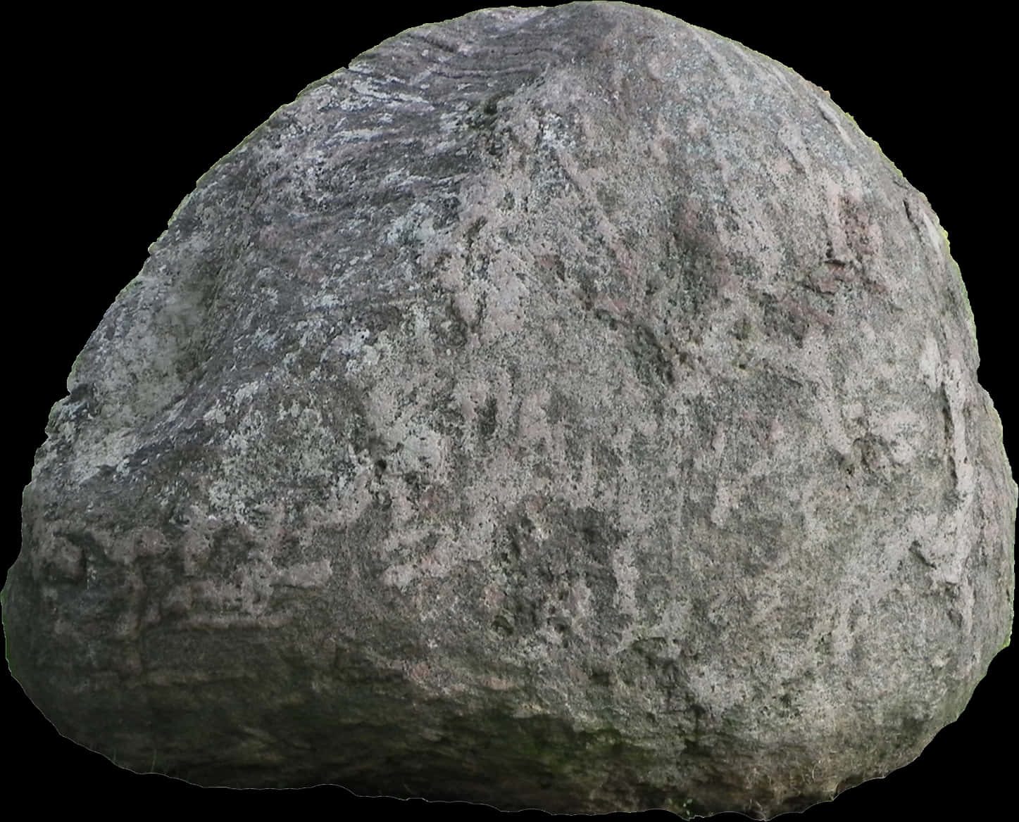 Granite Boulder Isolated