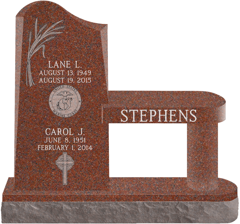 Granite Headstone Stephens Family