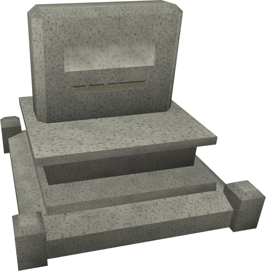 Granite Tombstone3 D Model