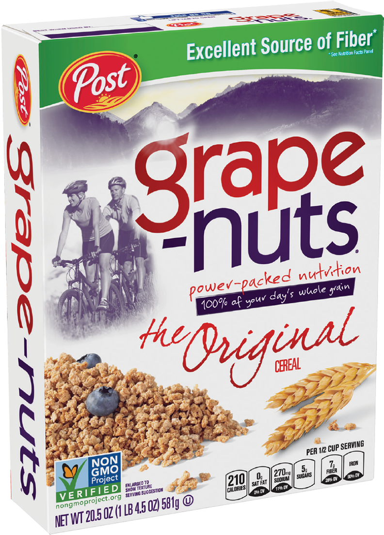 Grape Nuts Cereal Box Post Brand