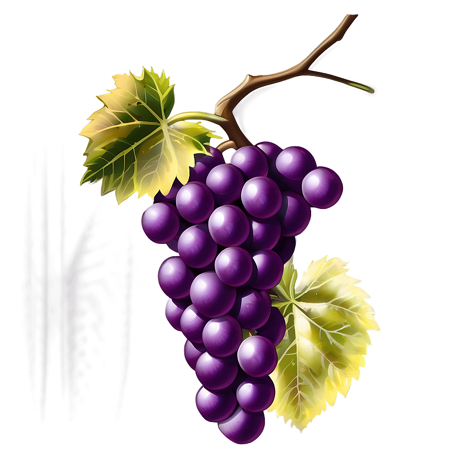 Grape On Vine Png 06292024