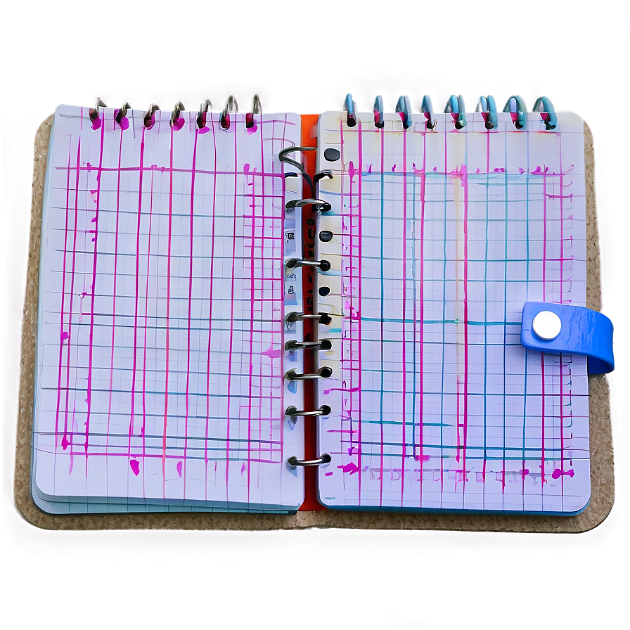 Graph Paper Notebook Style Png 33