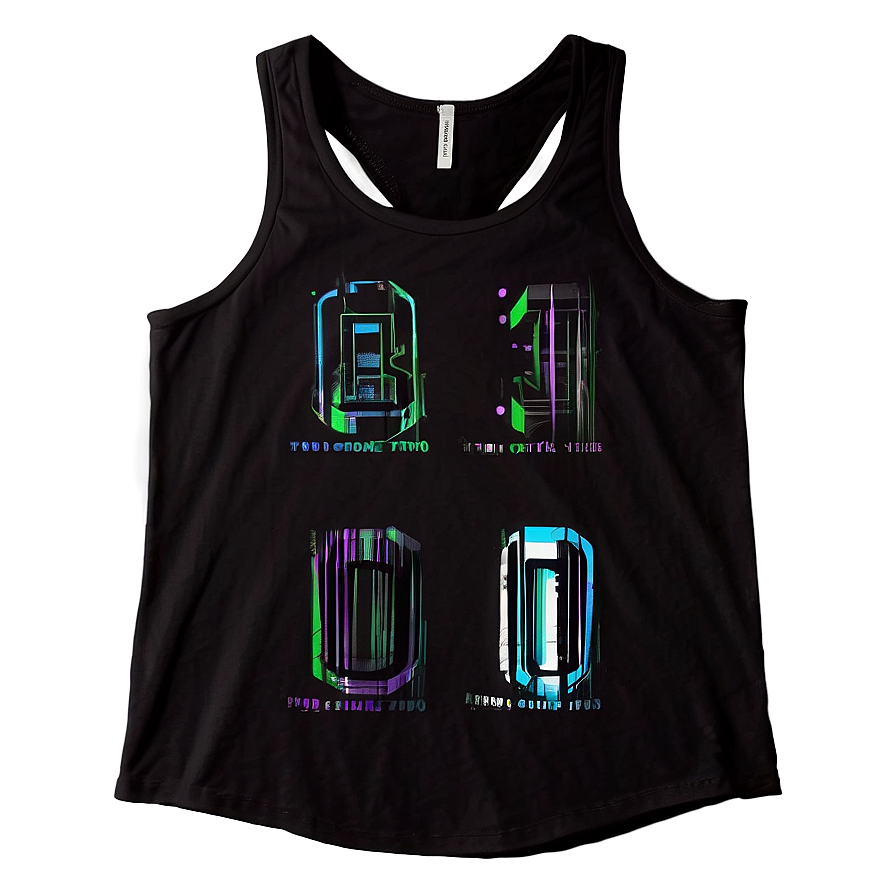 Graphic Black Tank Top Png Bso