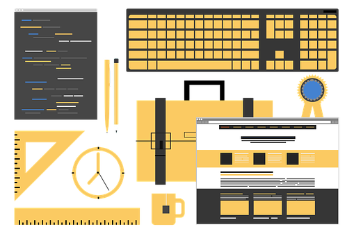 Graphic Designer Workspace Elements