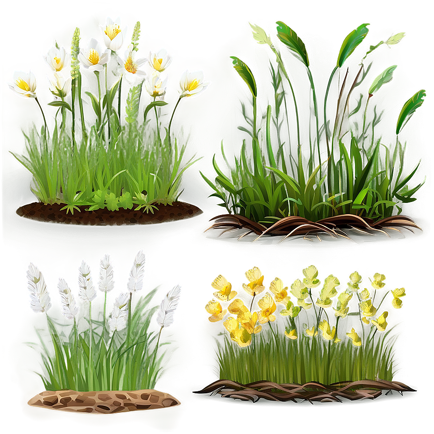 Grass Clipart Bundle Png 06272024