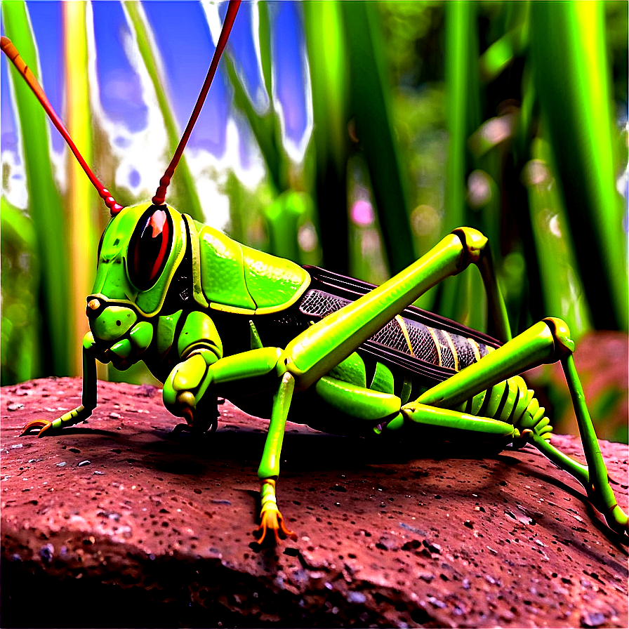 Grasshopper Habitat Scene Png Jhf71