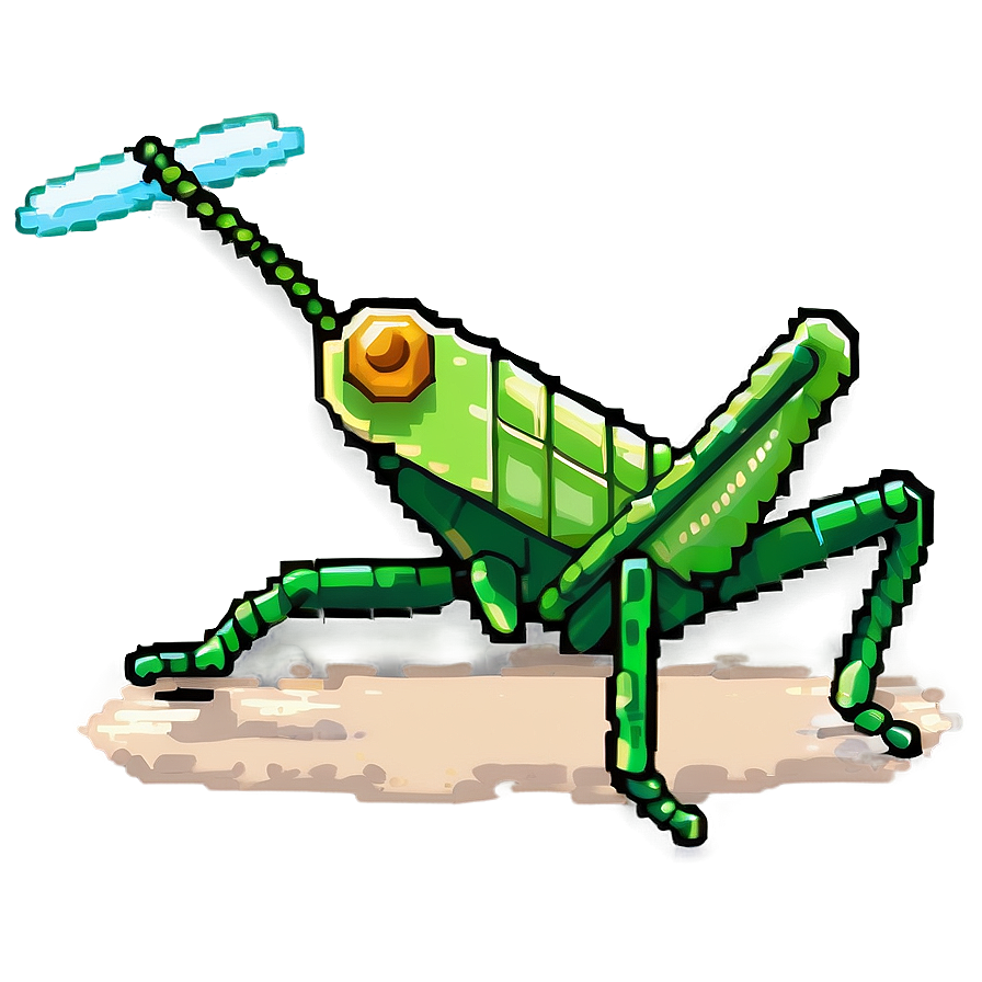 Grasshopper Pixel Art Png 44