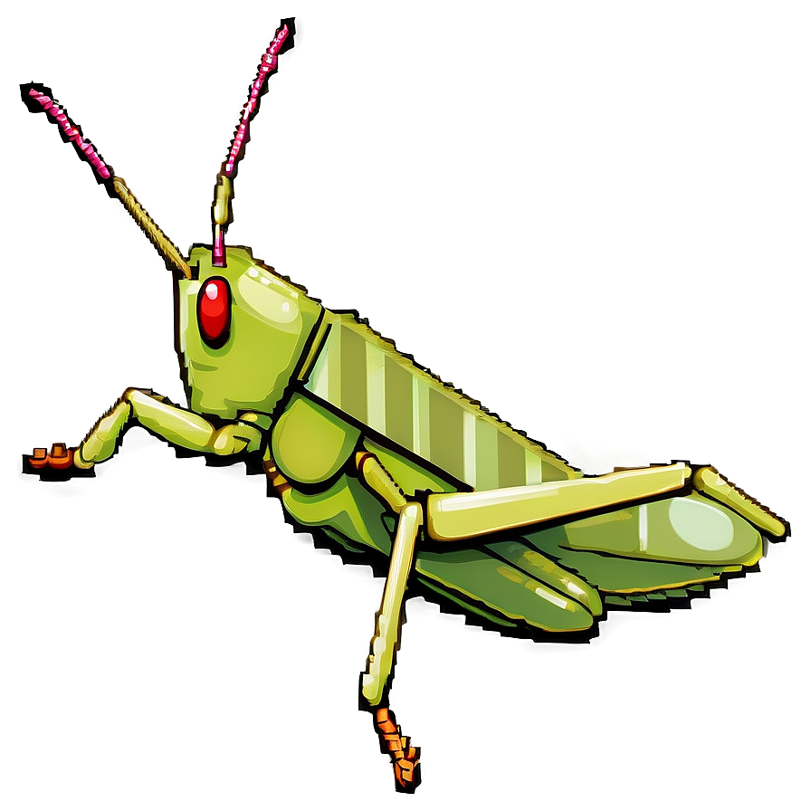 Grasshopper Pixel Art Png 62