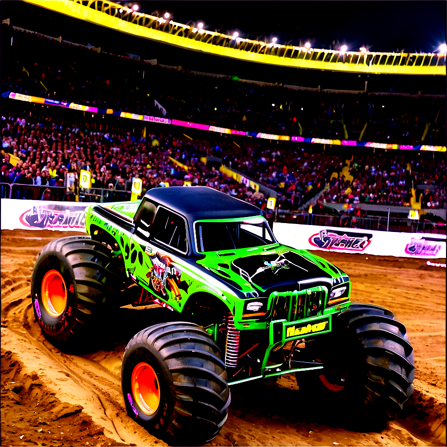 Grave Digger Monster Truck Arena Png Xti