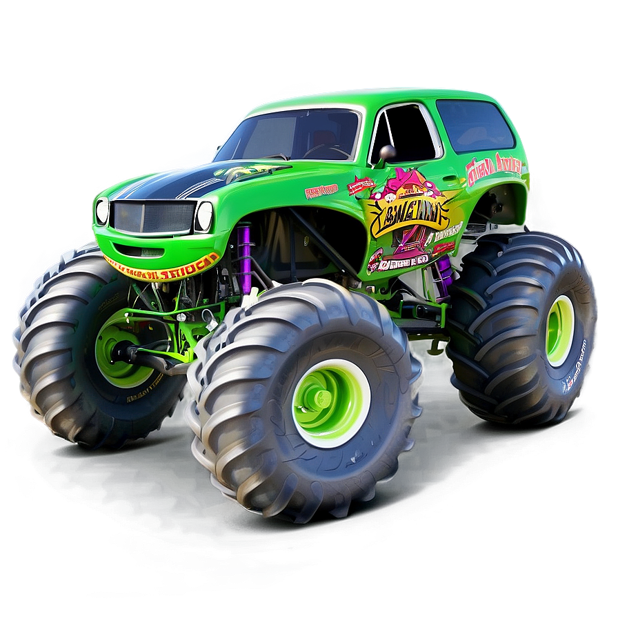 Grave Digger Monster Truck Dominance Png Yko