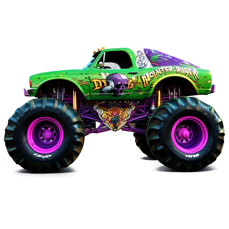 Grave Digger Monster Truck Spectacle Png 06292024