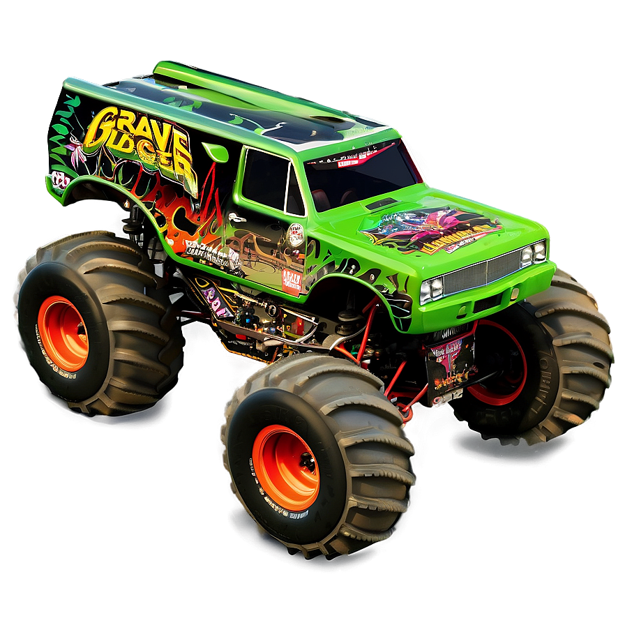 Grave Digger Monster Truck Spectacular Png 34