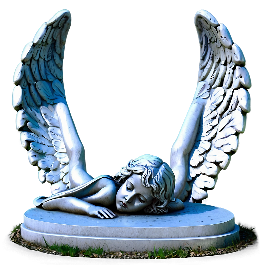 Grave With Angel Statue Png Rsr13