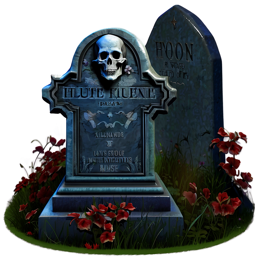 Grave With Ghost Png 05242024