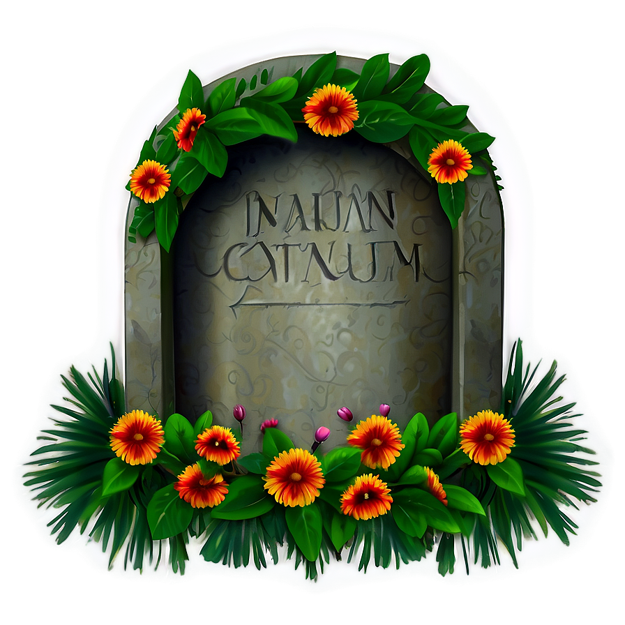 Grave With Wreath Png 66