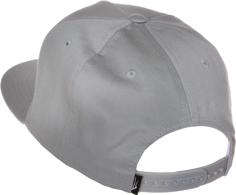 Gray Baseball Cap Back View