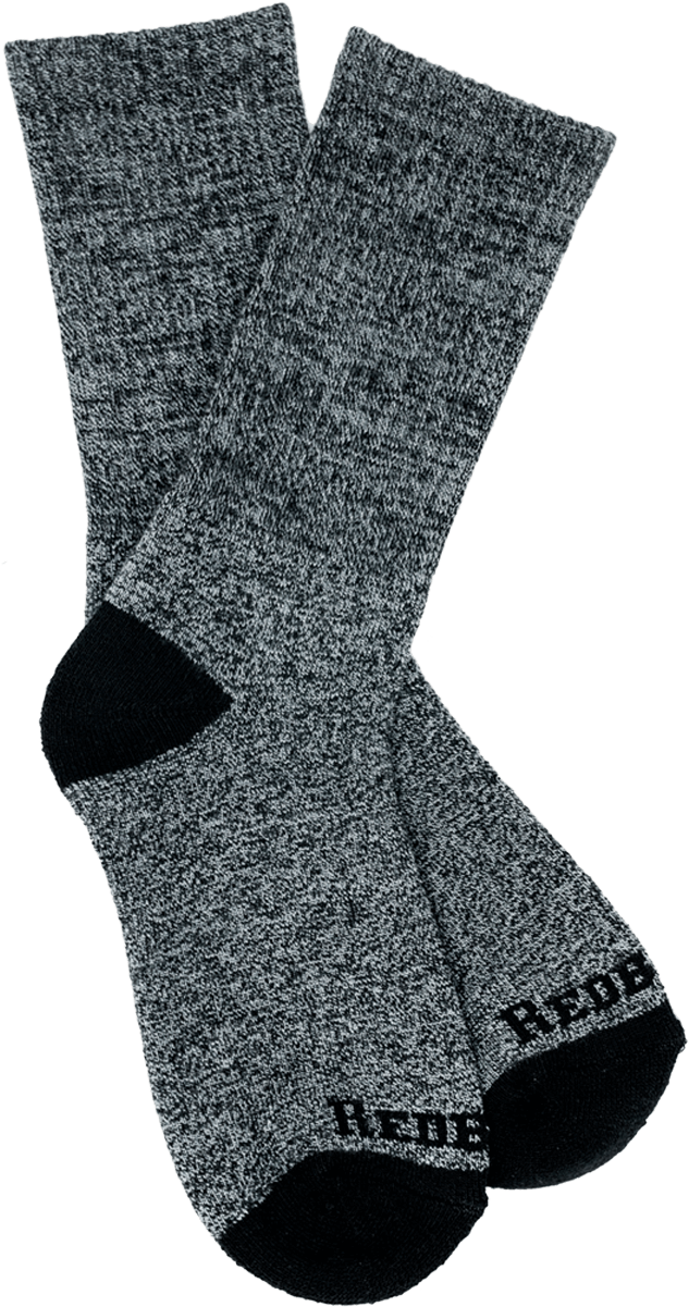 Gray Black Reinforced Socks