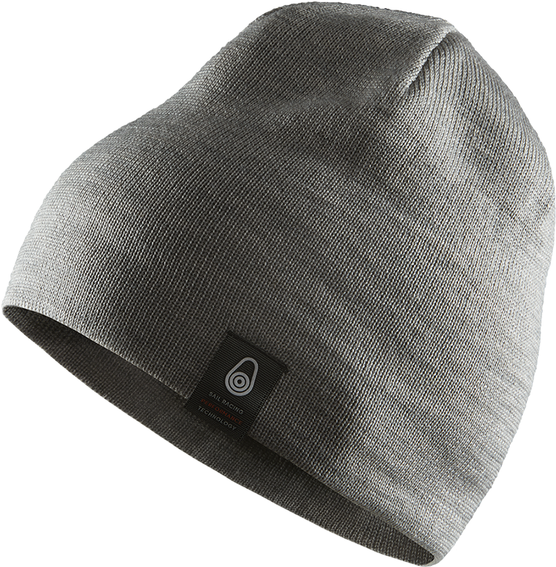 Gray Knit Beanie Hat