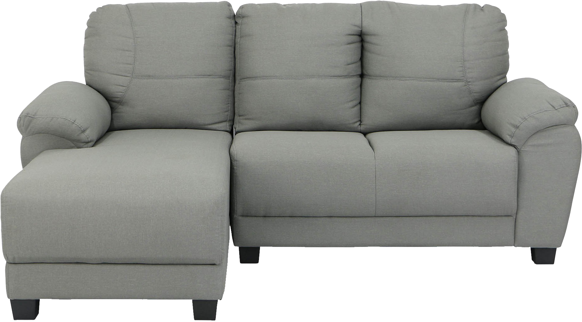 Gray Sectional Sofawith Chaise