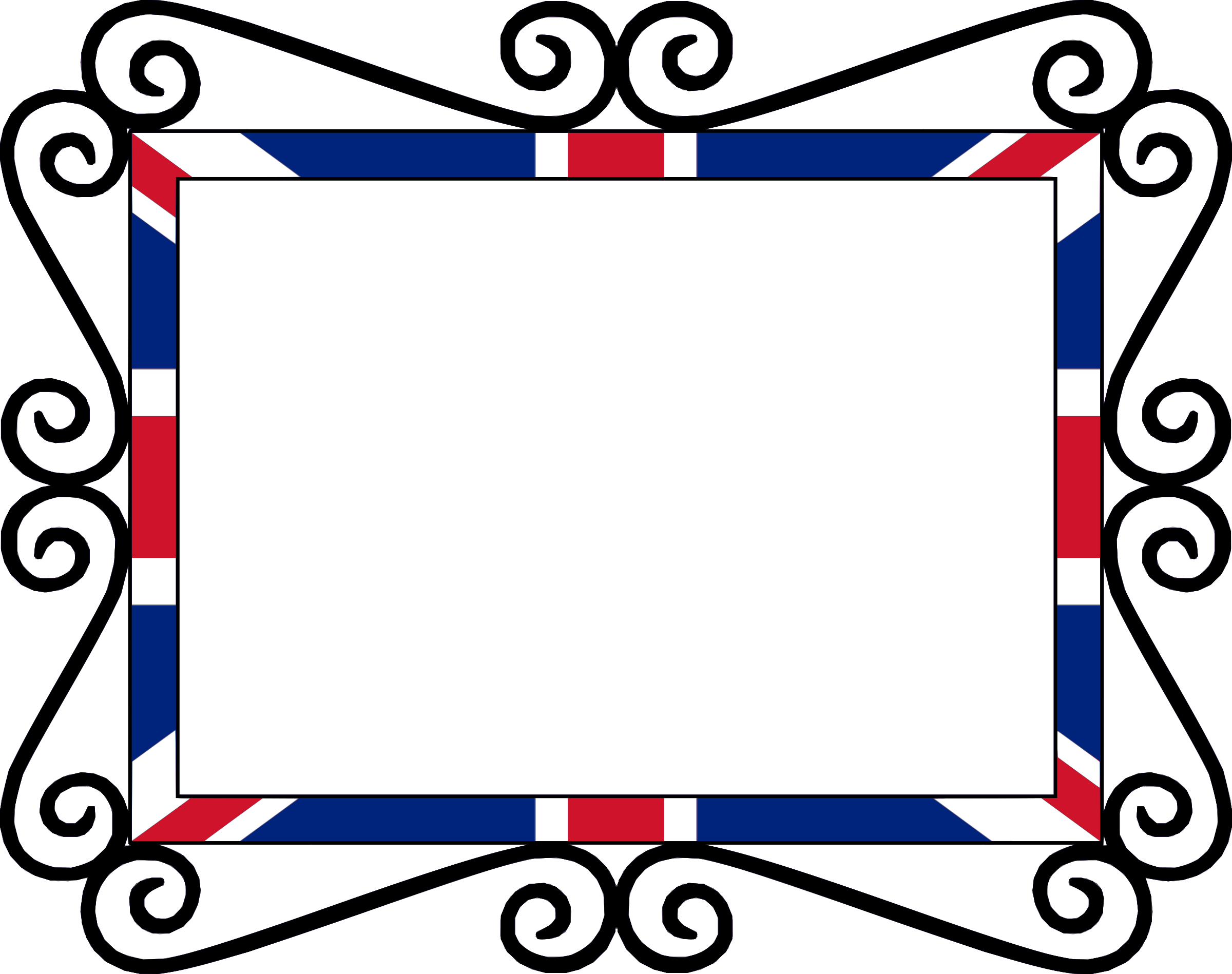 Great Britain Flag Inspired Frame