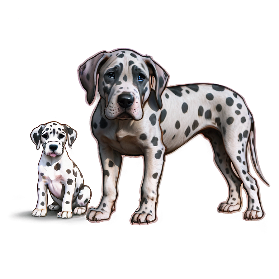 Great Dane And Puppy Png 06212024