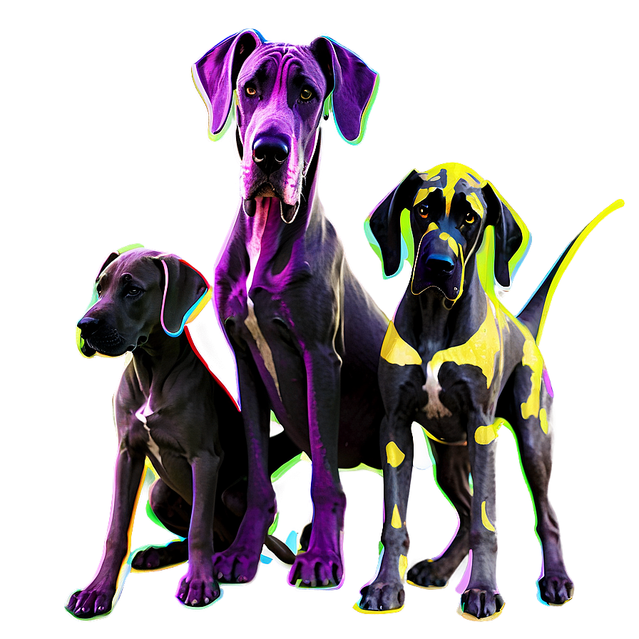 Great Dane Family Png Cmo42