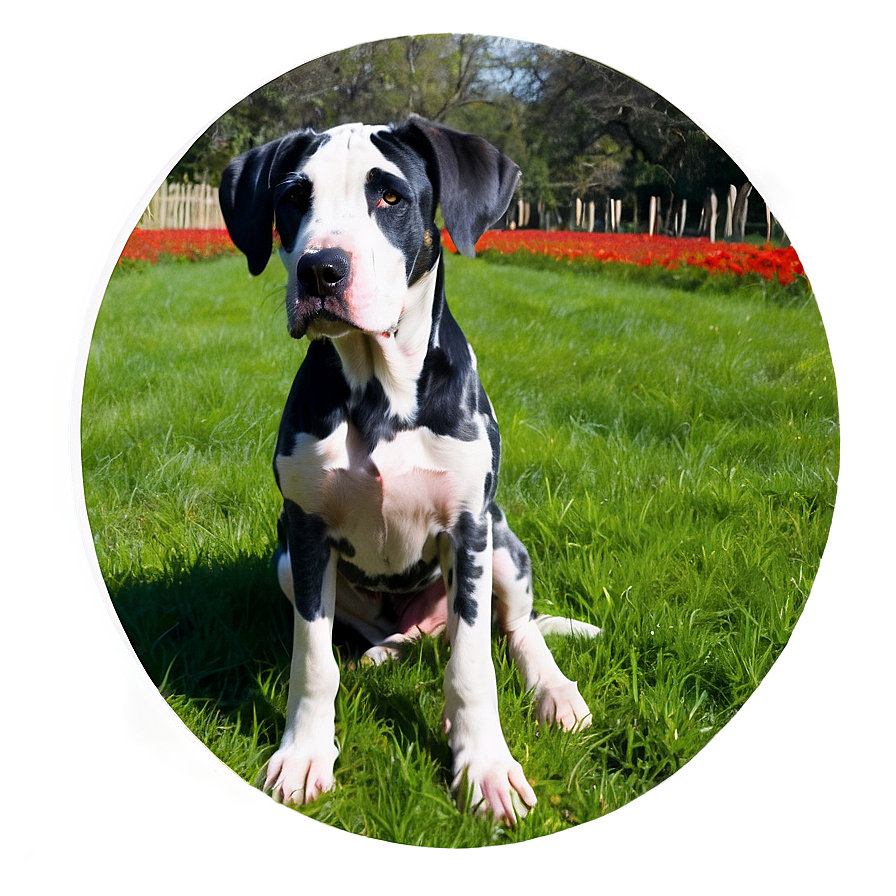 Great Dane In Field Png Exd62