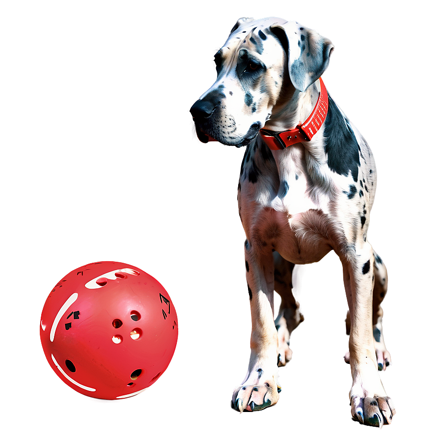 Great Dane With Toy Png 21