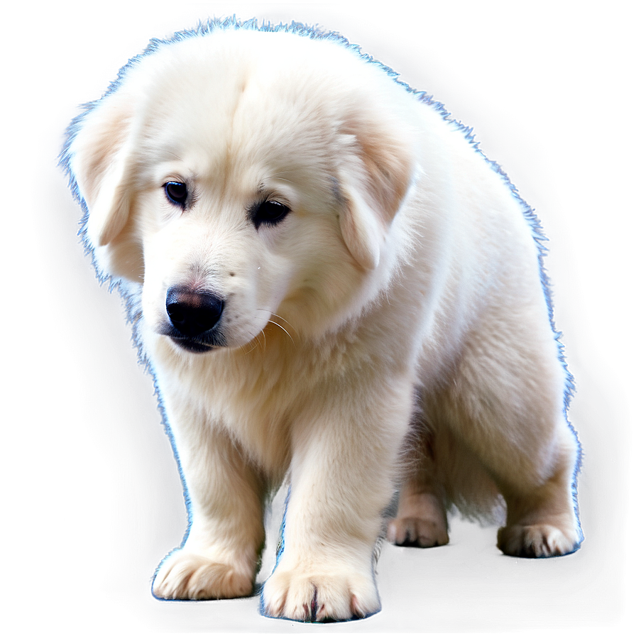 Great Pyrenees And Snowflakes Png Fod