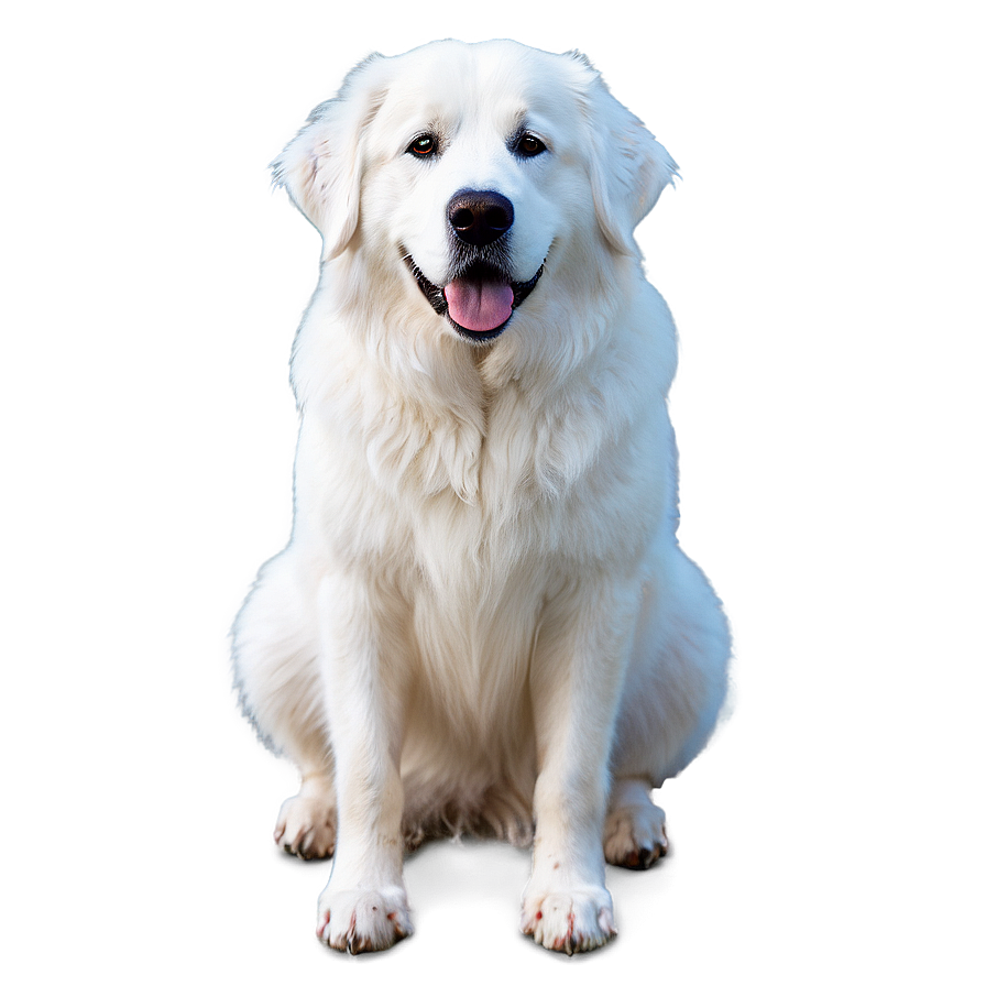 Great Pyrenees Greeting Pose Png Rcj