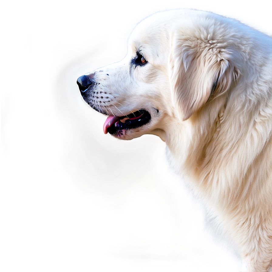 Great Pyrenees In Profile Png Gwy76