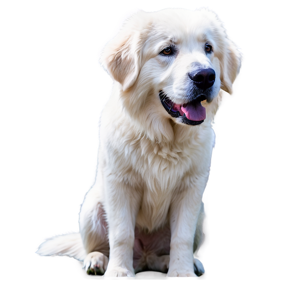 Great Pyrenees In The Garden Png 06292024