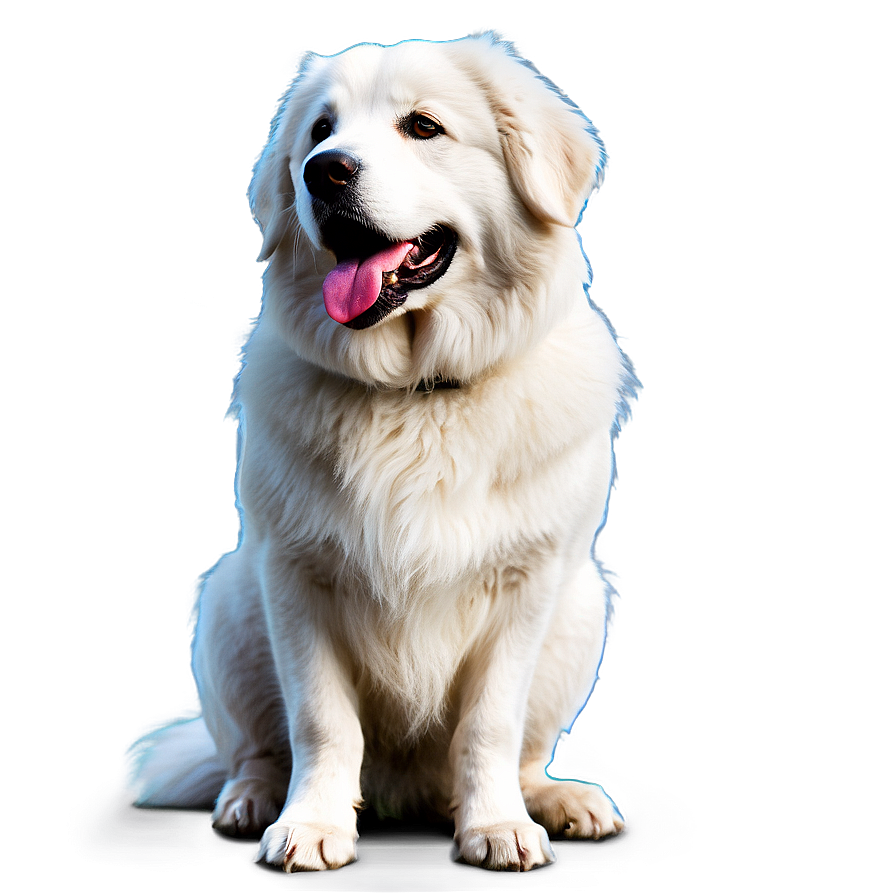 Great Pyrenees Mountain Dog Png Bgs