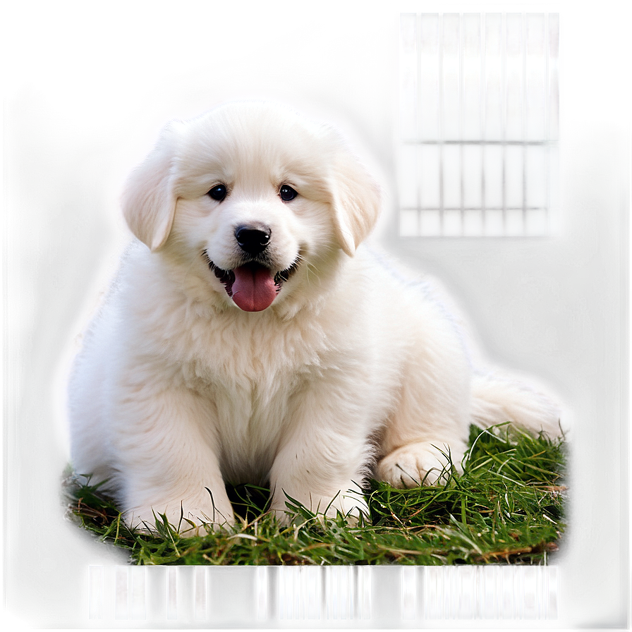 Great Pyrenees Puppy Face Png Mfu