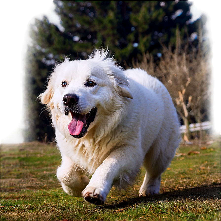 Great Pyrenees Running Png Wqq91