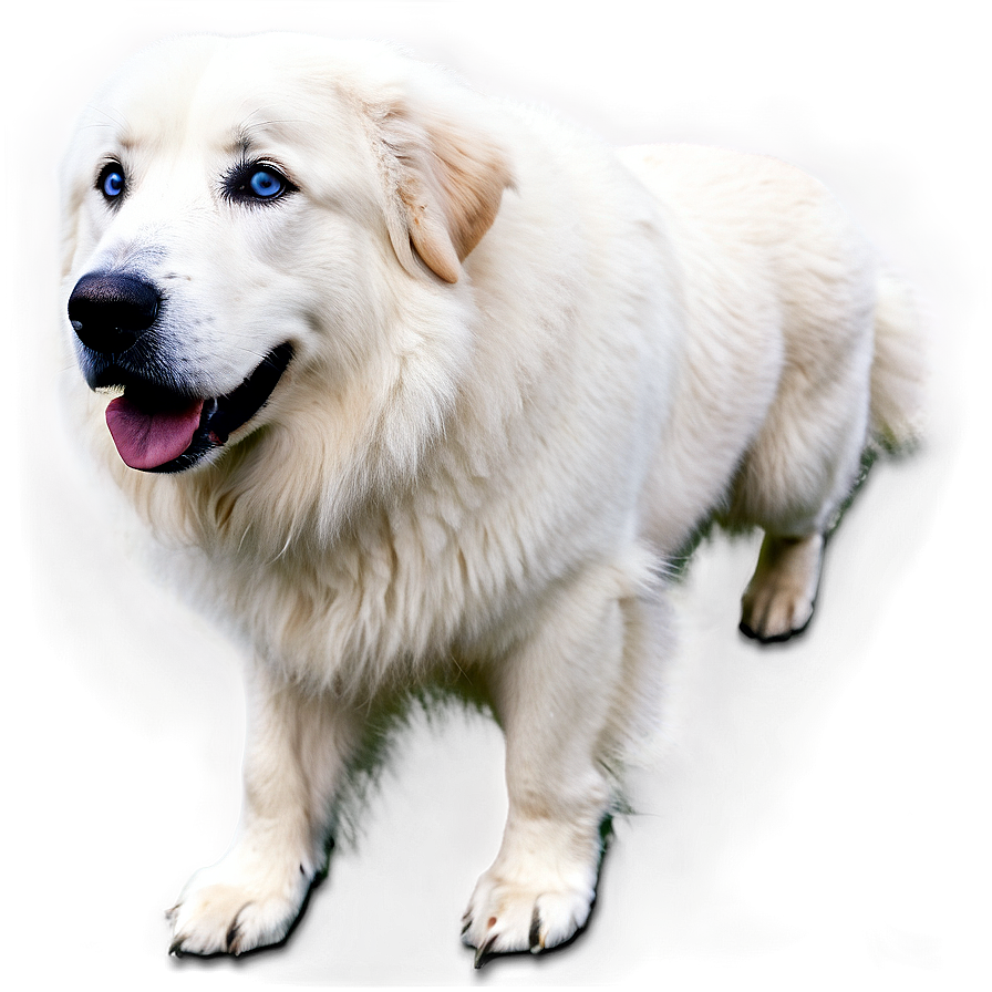 Great Pyrenees With Blue Eyes Png 06292024