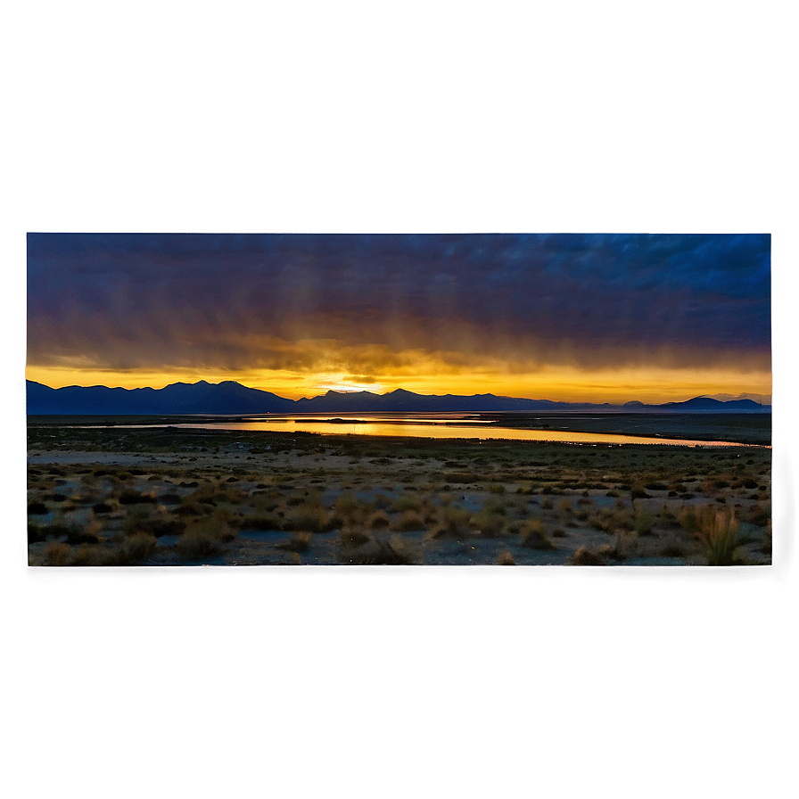 Great Salt Lake Sunset Png Efk23