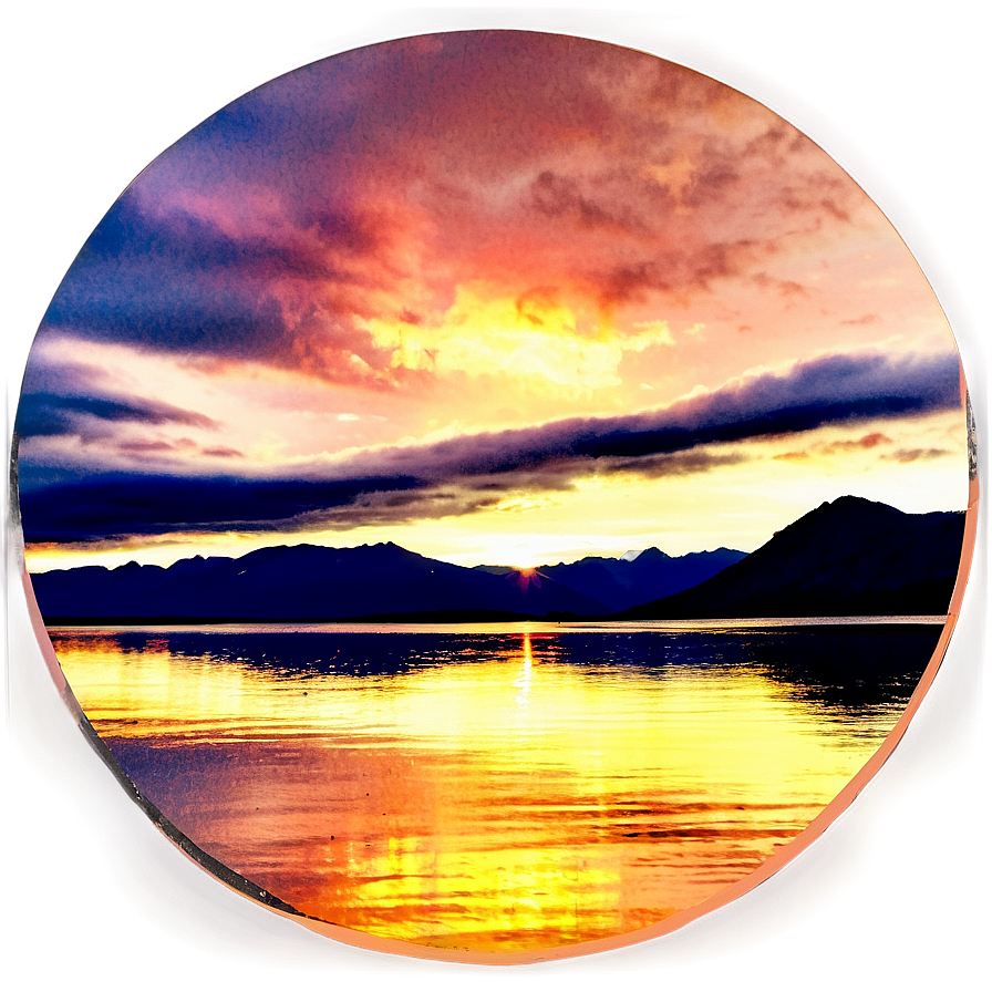 Great Salt Lake Sunset Png Tth8