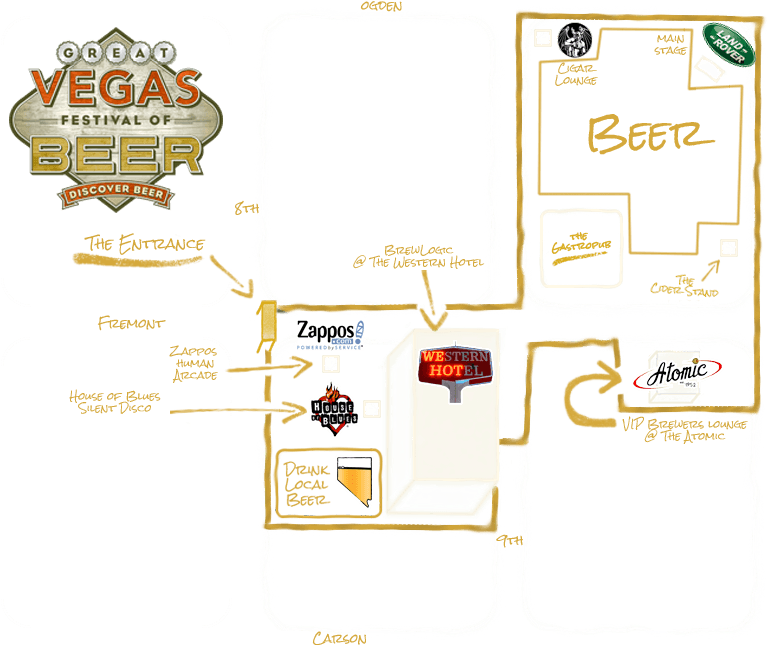 Great Vegas Festivalof Beer Map